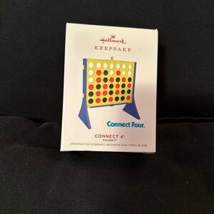 Hallmark Keepsake Connect Four Ornament - Yellow, Blue, Red